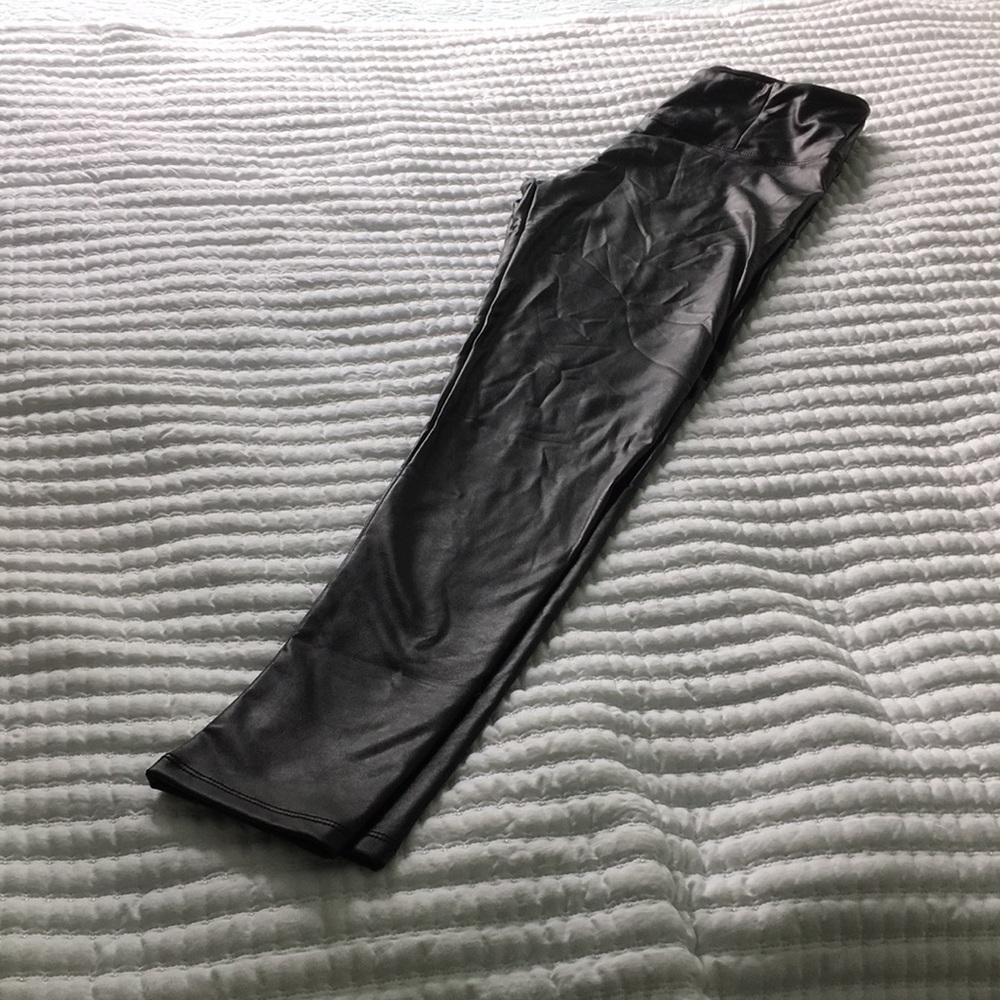 Faux leather leggings